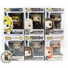 Image 1 : LOT OF 6 ASSORTED FUNKO POP VINYL FIGURES.