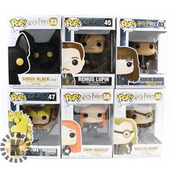 LOT OF 6 ASSORTED FUNKO POP VINYL FIGURES.