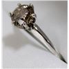 Image 3 : 48) 14K WHITE GOLD DIAMOND SOLITAIRE RING,
