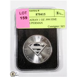 2016 CANADIAN 1 OZ .999 FINE SILVER SUPERMAN