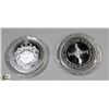 Image 1 : LOT OF TWO 1 TROY OUNCE SCOTTSDALE MINT .999 FINE
