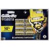 Image 1 : GILLETTE FUSION PROSHIELD 5 RAZOR 8 PACK