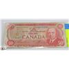 Image 1 : 1975 CANADIAN 50 DOLLAR BILL.