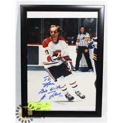 AUTOGRAPHED GUY LAFLEUR PICTURE.
