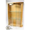 Image 1 : DISPLAY CABINET WITH GLASS DOORS AND SHELVES,