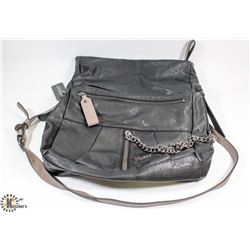 BLACK WITH BROWN ACCENT GUESS PURSE