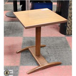 SMALL WOOD STAND, 12"X12"X15.5".