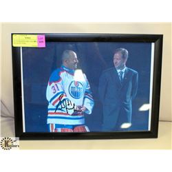 AUTOGRAPHED BILL RANFORD OILER PICTURE