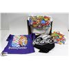 Image 1 : BOX OF ASSORTED SMALL POP CULTURE T-SHIRTS.