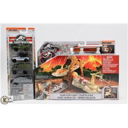 JURASSIC WORLD COLLECTIBLES INCL ISLAND ESCAPE