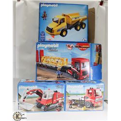 BOX OF ASSORTED OPENED PLAYMOBILE SETS