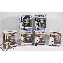 LOT OF 6 ASSORTED FUNKO POP VINYL FIGURES.