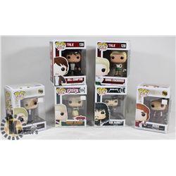 LOT OF 6 ASSORTED FUNKO POP VINYL FIGURES.