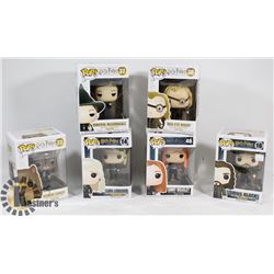 LOT OF 6 ASSORTED FUNKO POP VINYL FIGURES.