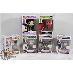 LOT OF 6 ASSORTED FUNKO POP VINYL FIGURES.