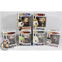 LOT OF 6 ASSORTED FUNKO POP VINYL FIGURES.