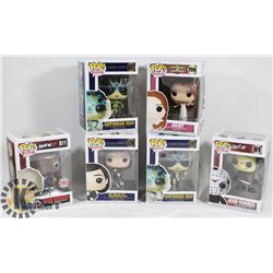 LOT OF 6 ASSORTED FUNKO POP VINYL FIGURES.