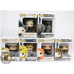 LOT OF 6 ASSORTED FUNKO POP VINYL FIGURES.