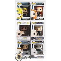 LOT OF 6 ASSORTED FUNKO POP VINYL FIGURES.