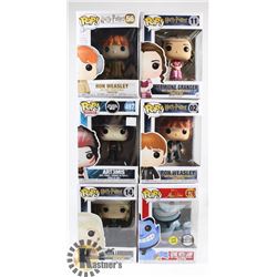 LOT OF 6 ASSORTED FUNKO POP VINYL FIGURES.