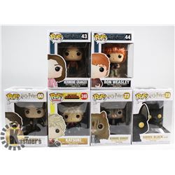 LOT OF 6 ASSORTED FUNKO POP VINYL FIGURES.