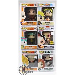 LOT OF 6 ASSORTED FUNKO POP VINYL FIGURES.