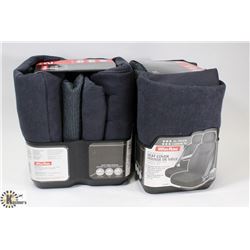 CASE WITH TWO 2PKS OF GREY UNIVERSAL TRUCK SEAT