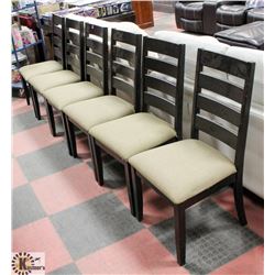 LOT OF 6 KITCHEN CHAIRS