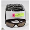 Image 1 : BOX OF DARK BROWN DESIGNER SUNGLASSES