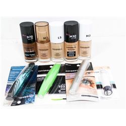 BAG OF ASSORTED COVERGIRL MAKEUP.