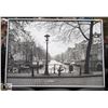 Image 1 : LARGE FRAMED PRINT "AMSTERDAM CANAL