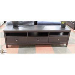 DARK WOOD ESPRESSO 3-DRAWER MEDIA
