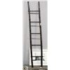 Image 1 : DARK BROWN BAMBOO "TOWEL" LADDER -