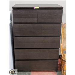 6 DRAWER CHEST OF DRAWERS, 32"X19"X48.5".