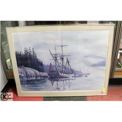 "REFIT AT NOOTKA" ARTIST JOHN HORTORY