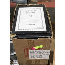 CASE OF 84 DOCUMENT FRAMES