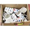 Image 1 : BOX OF LEAF DESIGN COFFEE CUPS