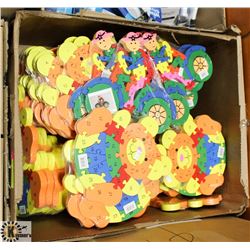 BOX OF WOOD PUZZLES