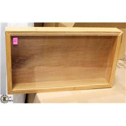 OAK SHADOW BOX DISPLAY