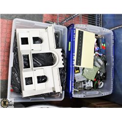 TWO SMALL TOTES OF ASSORTED LEGO