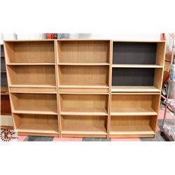 LOT OF 6 SHELVES, 32"X12"X32".