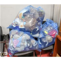 3 BAGS OF STUFFED ANIMALS