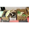 Image 1 : 3 BOXES OF ASSORTED ORNAMENTS AND SOLAR LIGHTS
