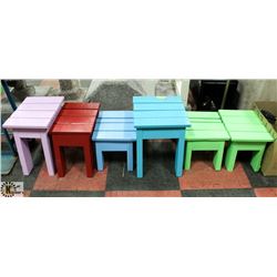 TODDLERS AND INFANT STOOLS-LOT OF 6,