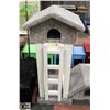 Image 1 : CAT HOUSE 18" X 16" X 46" ON STAND WITH LADDER