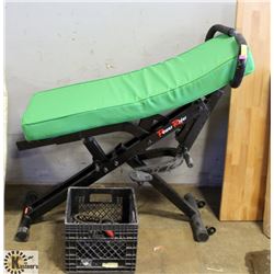 POWER RIDER EXERCISE BIKE, MAT, WEIGHTS AND ARM