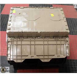 SET OF 5 HEAVY DUTY BUTTERFLY LEAF BINS -