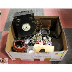 BOX W/WOOD STORAGE BOX WITH WORKING