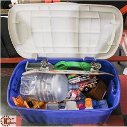 UNCLAIMED MERCHANDISE LARGE TOTE WITH KIDS TOYS