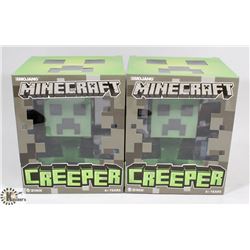LOT OF 2 MINECRAFT CREEPERS.
